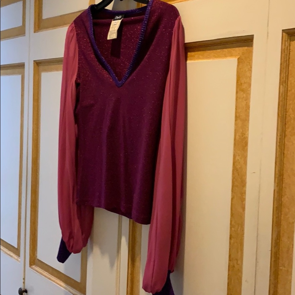D&G  pink and purple blouse